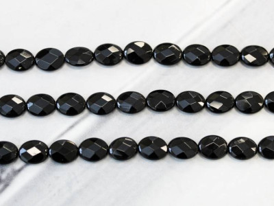 Black Onyx 8x10 Faceted Flat Oval