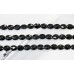 140-1017 Black Onyx <br>8x10 Faceted Flat Oval