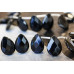140-1533 Black Onyx <br>18x25 Flat Pear Briolette