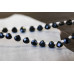 140-1596 Black Onyx <br>6x6 Flat Pear Briolette