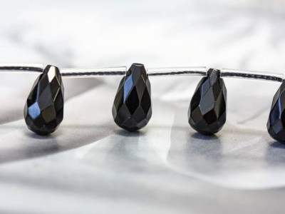 Black Onyx 8x15 Teardrop Briolette