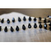 140-1745 Black Onyx <br>6x9 Teardrop Briolette