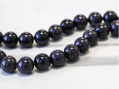 Blue Goldstone 12mm Round