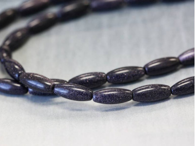 Blue Goldstone 5x12 Oval Rice