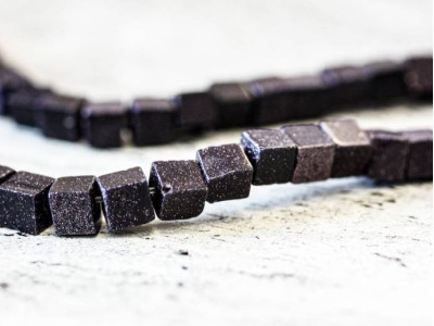 Blue Goldstone 4x4 Cube