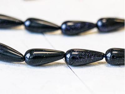 Blue Goldstone 9x22 Teardrop