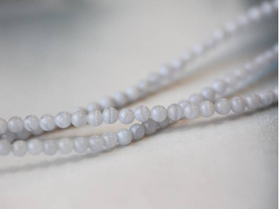 Blue Lace Agate 3mm Round Blue Lace Agate 3mm Round