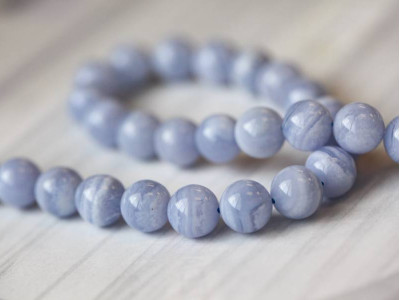 Blue Lace Agate 10mm Round