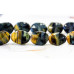 147-1003 Blue Tiger Eye <br>15x20 Waved Flat Oval