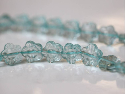 Blue Quartz 12mm Flower