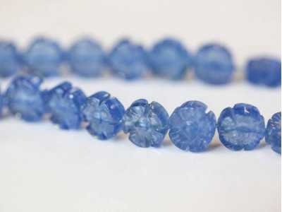 Blue Quartz 10mm Flower