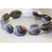 150-1014 Botswana Agate <br>18x25 Faceted Flat Oval