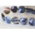 150-1018 Botswana Agate <br>20mm Faceted Coin