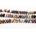 150-1042 Botswana Agate <br>10mm Faceted Rondell