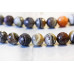 150-1127 Botswana Agate <br>18mm Faceted Round