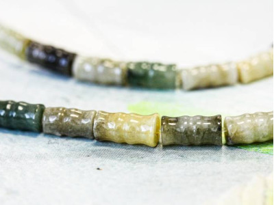 Burma Jade 5x10 Carved Tube