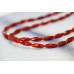 153-1125 Carnelian <br>6x16 Faceted Oval Rice