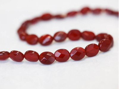 Carnelian 8x10 Faceted Flat Oval
