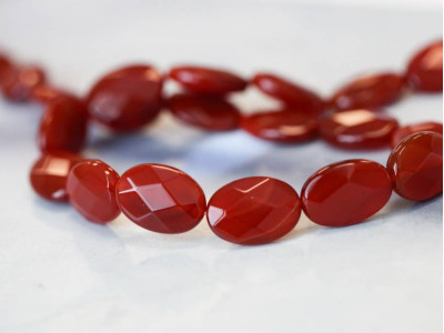 Carnelian 13x18 Faceted Flat Oval