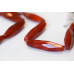 153-1305 Carnelian <br>14x55 Faceted Long Oval