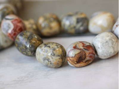 Crazy Lace Agate 20x24 Tumbled Nugget