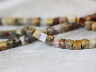 Crazy Lace Agate 4x4 Cube