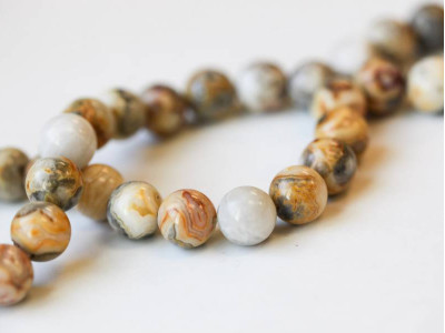 Crazy Lace Agate 10mm Round