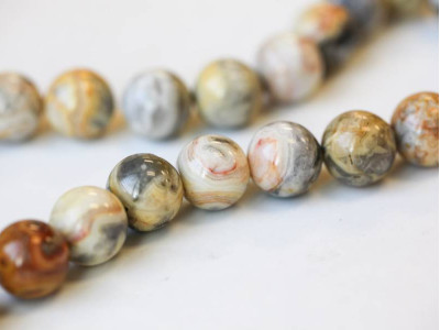 Crazy Lace Agate 14mm Round