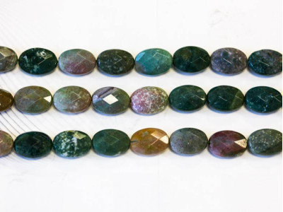 Fancy Jasper 10x14 Faceted Flat Oval