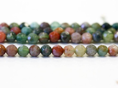 Fancy Jasper 4mm Faceted Round