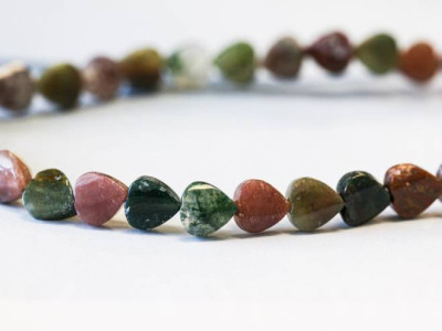Fancy Jasper 8mm Heart