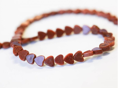 Goldstone 6mm Heart