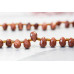 164-1010 Goldstone <br>5x7 Teardrop Briolette