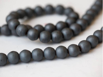 Matte Hematine 10mm Round