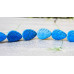 169-1049 Turquoise Howlite <br>15x20 Leaf