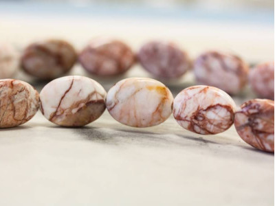 Red Howlite 13x18 Flat Oval