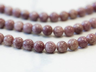 Lepidolite 8mm Round