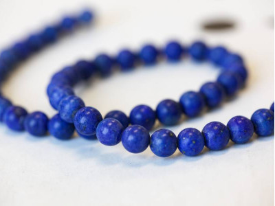 Matte Lapis 8mm Round