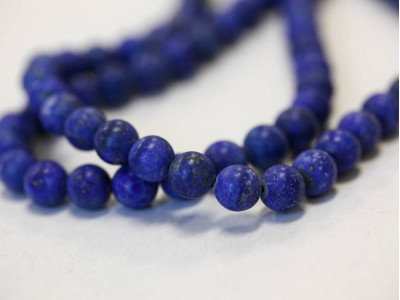Matte Lapis 8mm Round