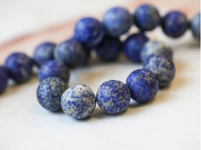 Matte Denim Lapis 15-16mm Round