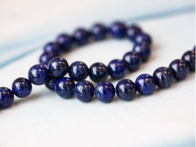 Natural Lapis 8mm Round