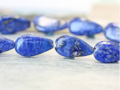 Natural Lapis 10x18 Flat Pear