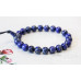 174-2033 Natural Lapis <br>8mm Power Beads Bracelet