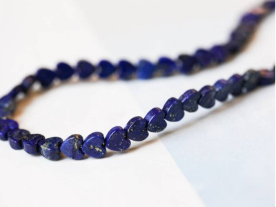 Natural Lapis 6mm Heart