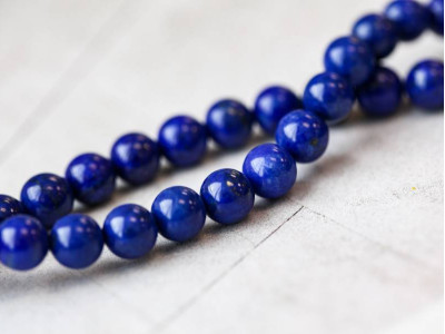 Natural Lapis 8mm Round