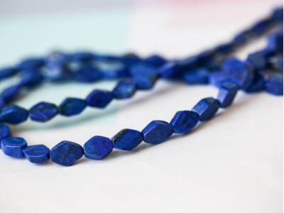 Natural Lapis 6x8 Diamond