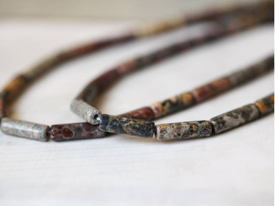 Leopard Skin Jasper 4x13 Tube