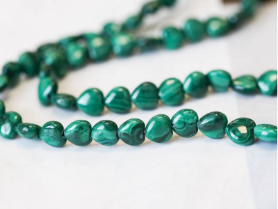 Malachite 8mm Heart
