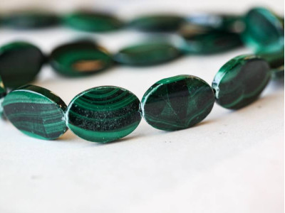 Malachite 13x18 Flat Oval