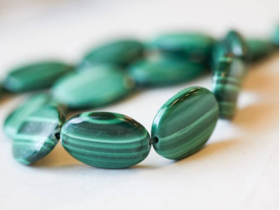 Malachite 15x20 Flat Oval